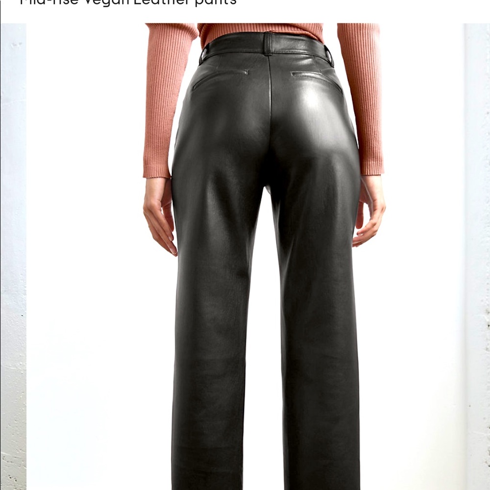 Aritiza Babaton command cropped vegan leather pant